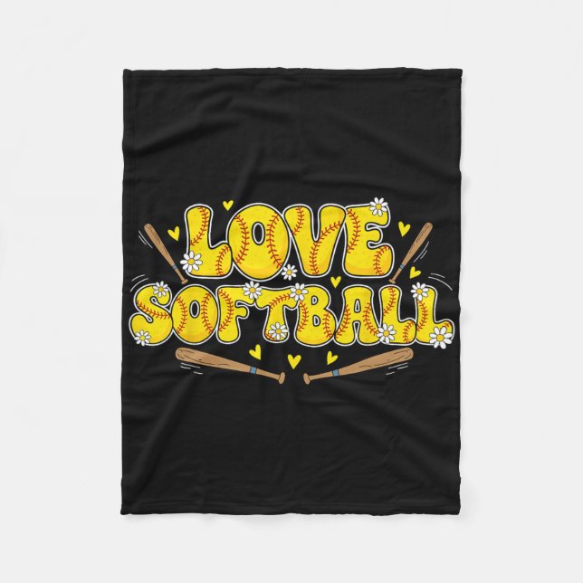 Love Softll  Fleece Blanket (Front)