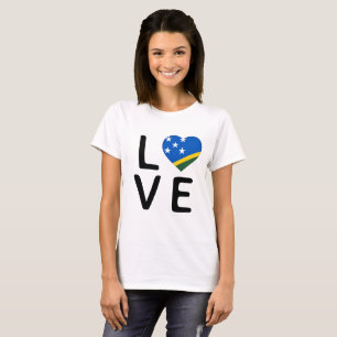 Love - Solomon Islands Flag T-Shirt