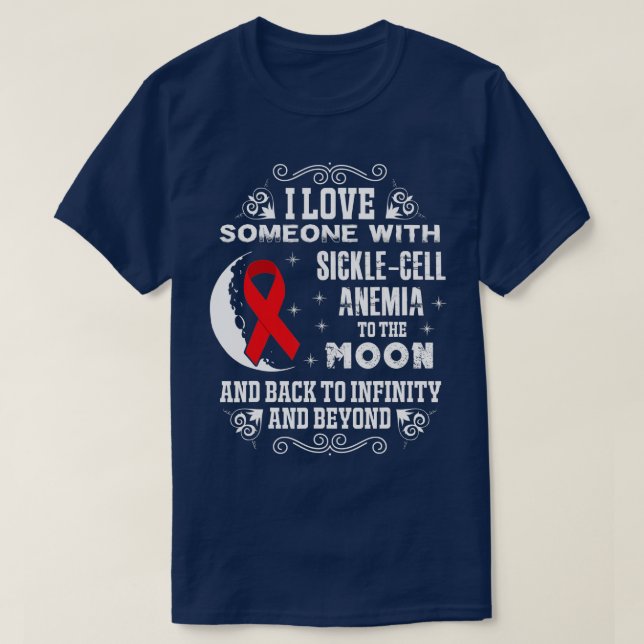 Love Someone- Sickle Cell Anaemia Awareness Ribbon T-Shirt (Design Front)