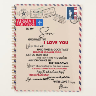 Love Son   To My Son Never Forget That I Love You Planner