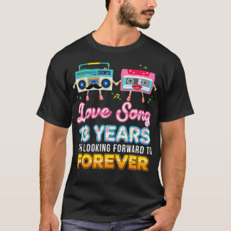 Love Song 13 Years 13th Wedding Anniversary Casset T-Shirt