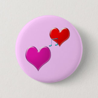 Love song 6 cm round badge