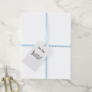 Love song, birds sitting in between musical notes gift tags