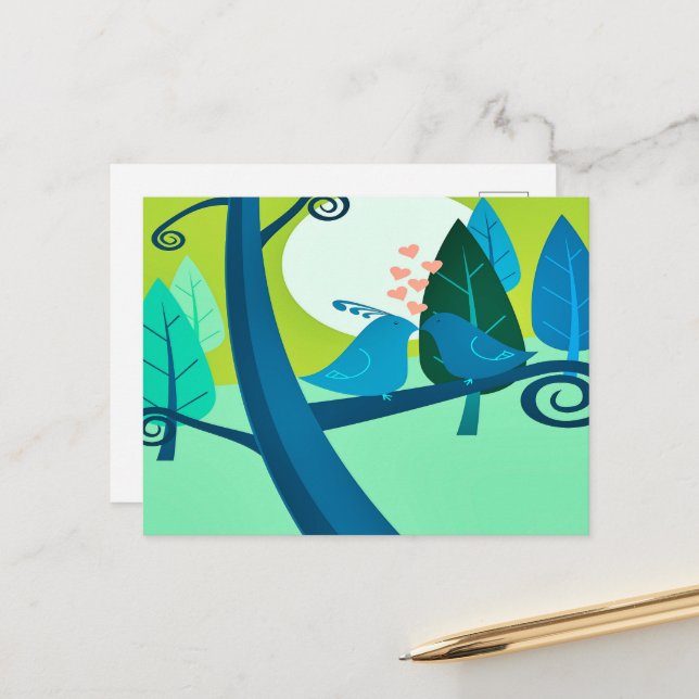 love song postcard (Front/Back In Situ)