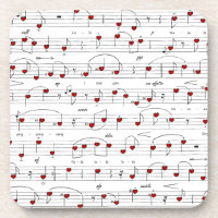 Love Song Red Hearts Music Score