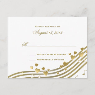 Love Song Wedding Response Card