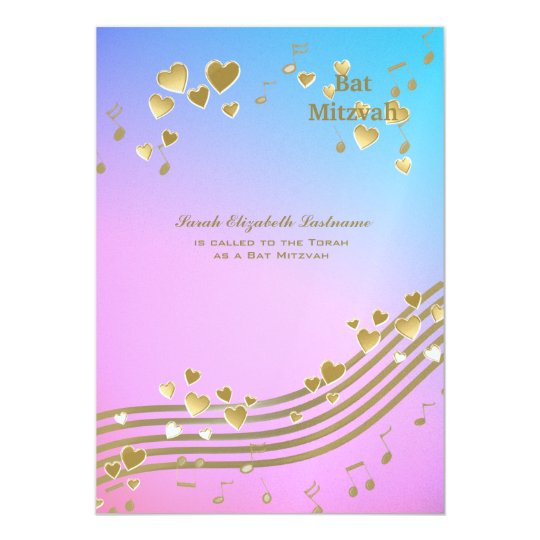 Love Songs Bat Mitzvah Card