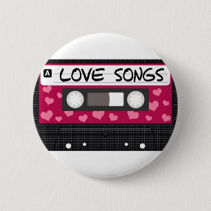 Love Songs Tape 6 Cm Round Badge