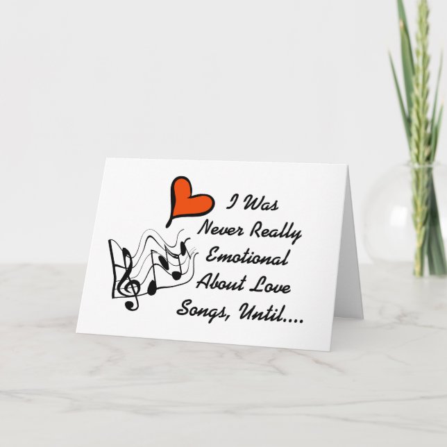 Love Songs Valentine's Day Card (Front)