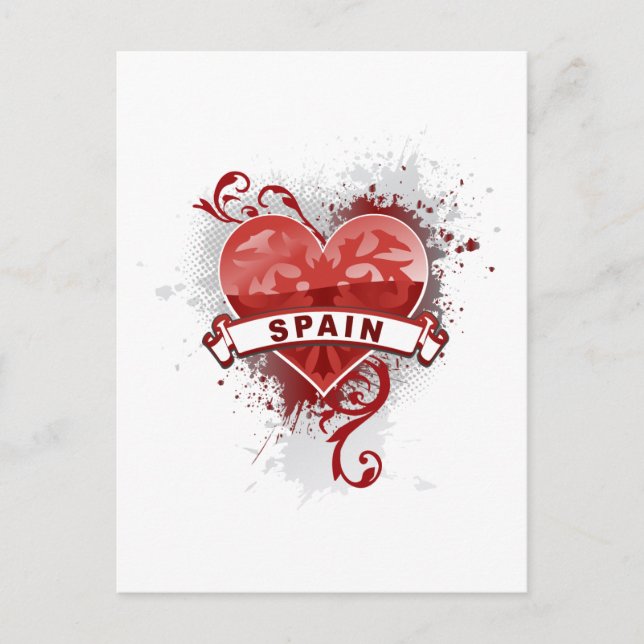 Love Spain Postcard (Front)