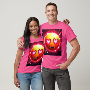 Love Sparkle Emoji Hearts T-Shirt