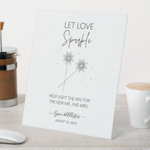 Love Sparkle Sign Wedding Just Married Decor