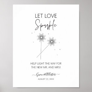 Love Sparkle Sign Wedding Reception Sendoff G400