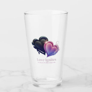 Love Sparks Together Mug Glass