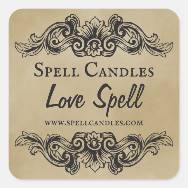 Love Spell Candle Labels (Front)
