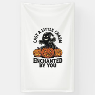 Love Spell Ghost Vintage Halloween Pumpkin Art_1 Banner