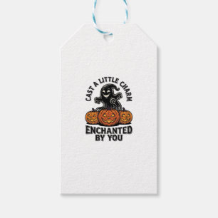 Love Spell Ghost Vintage Halloween Pumpkin Art_1 Gift Tags