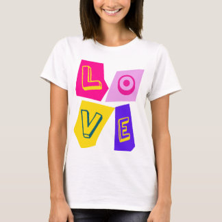 "LOVE" spelled out in block letters T-Shirt