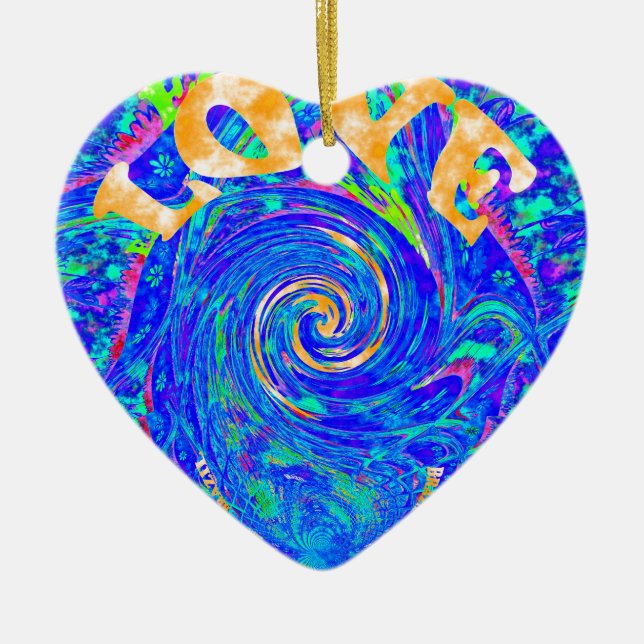 Love Splush.png Ceramic Tree Decoration (Front)