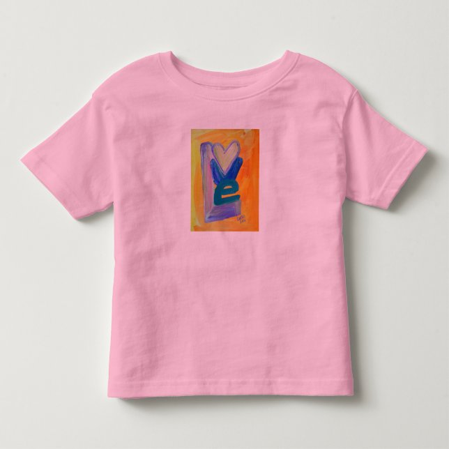 Love Spring Inspirational Word Stack Art TShirt (Front)