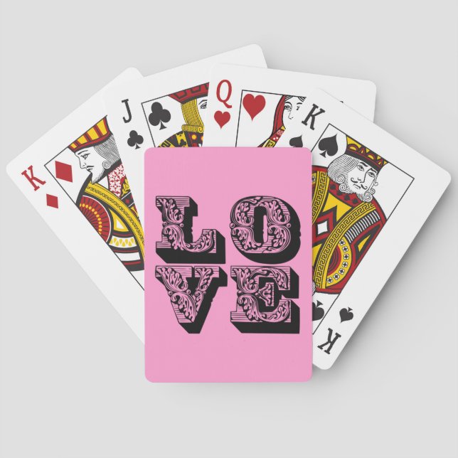 LOVE Square Playing Cards (Back)