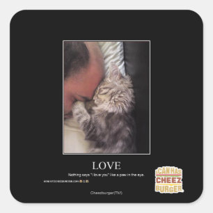 Love Square Sticker