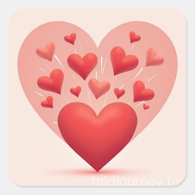 love square sticker (Front)