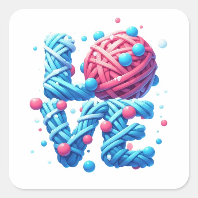 LOVE SQUARE STICKER (Front)