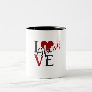 Love Square T-Shirt Two-Tone Coffee Mug