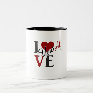 Love Square T-Shirt Two-Tone Coffee Mug