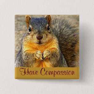 Love Squirrel_ 15 Cm Square Badge