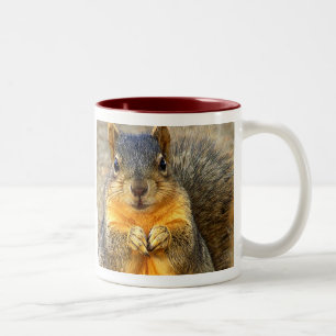 Love Squirrel_ Two-Tone Coffee Mug