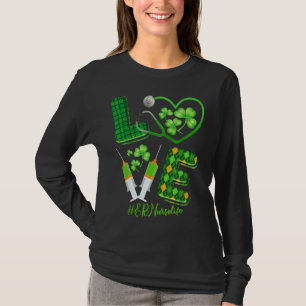 Love St Patrick S Er Nurse Life Irish Shamrocks T-Shirt
