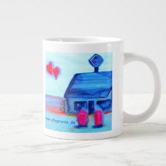 ...love station...art by Jutta Gabriel... Large Coffee Mug
