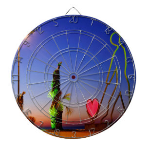 Love statue dartboard