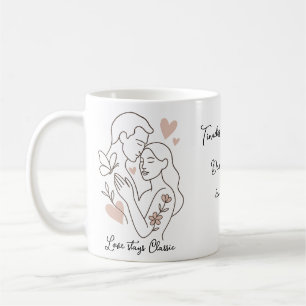 love stays classic coffee mug
