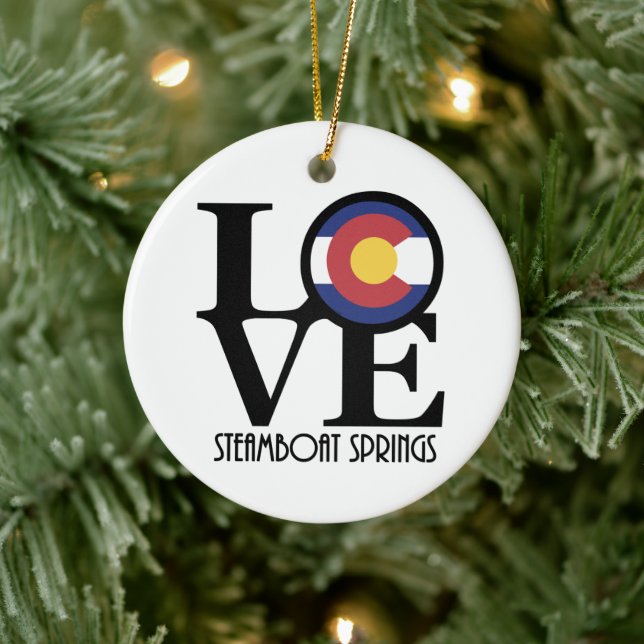 LOVE Steamboat Springs Ceramic Tree Decoration (Tree)
