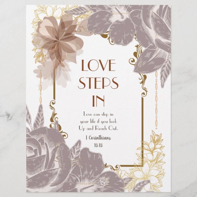 Love Steps In Personalised Paper (Front)