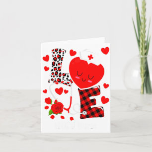 Love Stethoscope Heart Nicu Nurse Valentines Day Card