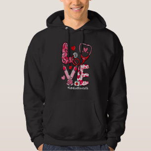 LOVE Stethoscope Home Health Nurse Life Valentine' Hoodie
