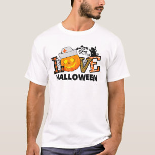 Love Stethoscope Nurse Life Halloween Nursing T-Shirt