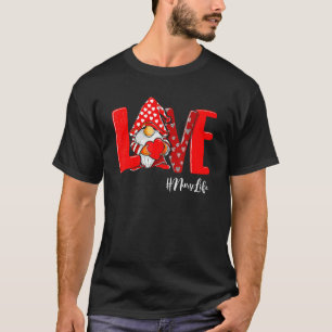 LOVE Stethoscope Nurse Life Valentine Day 2023 Gno T-Shirt
