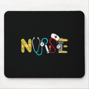Love Stethoscope Nurse Life Valentine Day Women  Mouse Mat