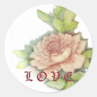 Love Sticker-Cust. Classic Round Sticker