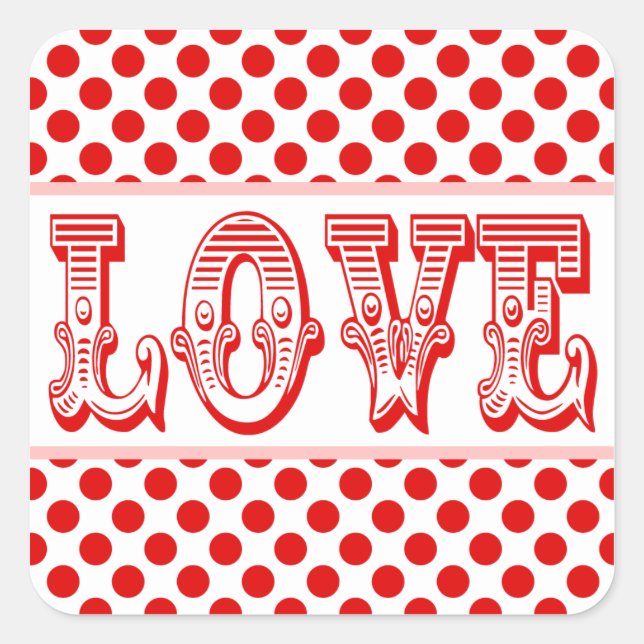Love Stickers For Valentine's Day Gifts or Wedding (Front)