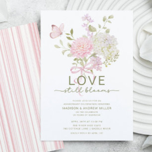 Love Still Blooms Anniversary Invitation