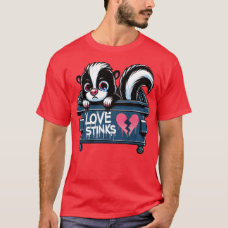 Love stinks Funny skunk design T-Shirt