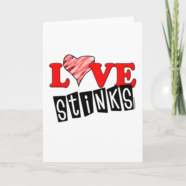 Love Stinks Greeting Cards (Front)