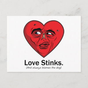 Love Stinks Postcard