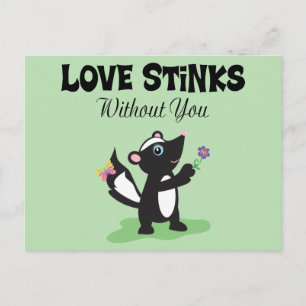 Love Stinks Postcard